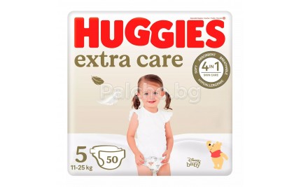 Huggies ExtraCare пелени 5 11-25кг 50бр