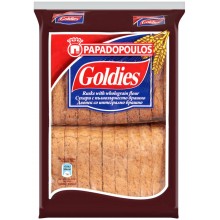 Пълнозърнести сухари Goldies 160гр.