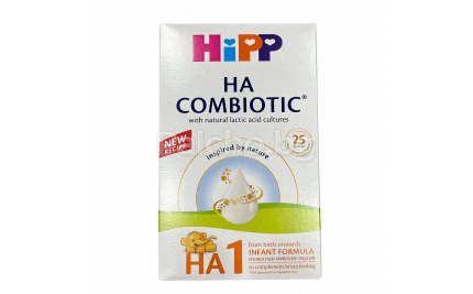 Хип ХА 1 - HIPP H.A.1 Combiotic Био Хипоалергенно мляко 0-6м. 350гр.