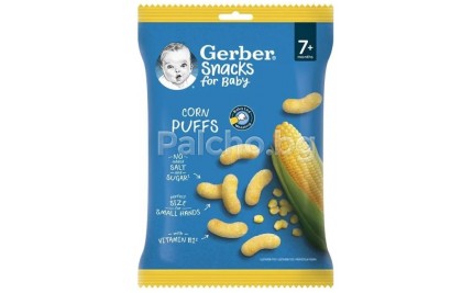 Gerber Царевичен снакс 28гр.