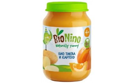 BioNino Био пюре тиква и картоф 190гр