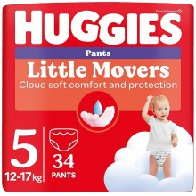 Huggies Little movers Гащи 5 12-17кг 34бр