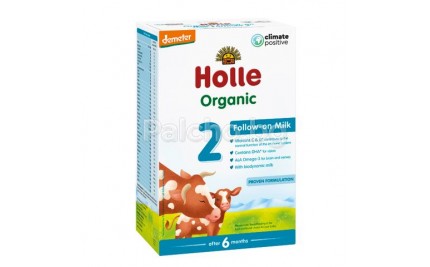 Holle 2 Bio Мляко за бебета 6м+ 600гр.