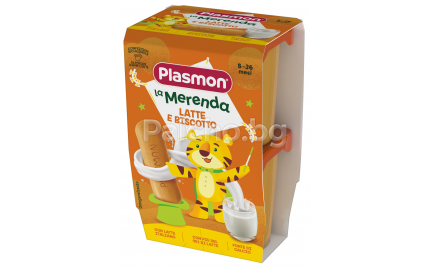 Plasmon Млечен Десерт с Бишкоти 8м+ 2х120гр.