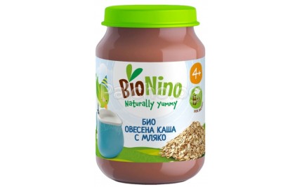 BioNino Био овесена каша с мляко 190 гр