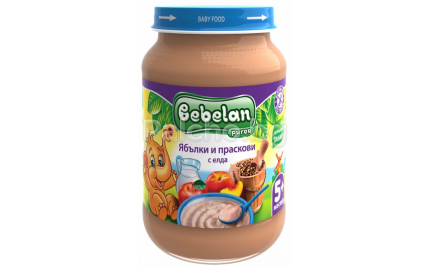 Bebelan Каша ябълки и праскови с елда 190гр.