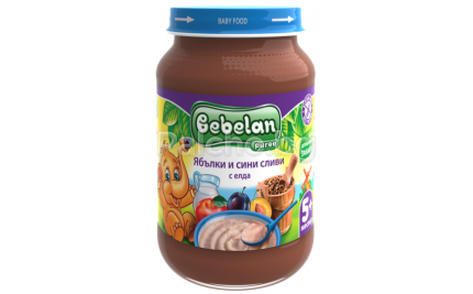 Bebelan Ябълки и сини сливи с елда 190гр.