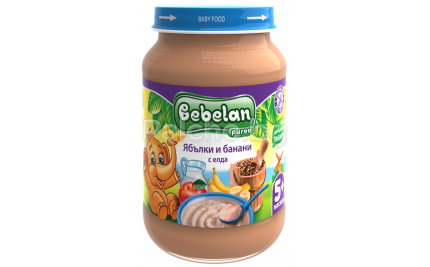 Bebelan Каша ябълки и банани с елда 190гр.