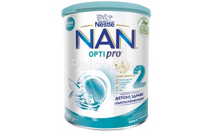Адаптирано мляко Нестле Нан 2 - Nestle Nan Optipro 2 HM-O  6м+ 400гр.